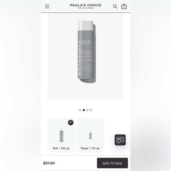 Paula’s Choice Skin Perfecting 6% Mandelic Acid + 2% Lactic Acid Exfolient - Picture 5 of 6